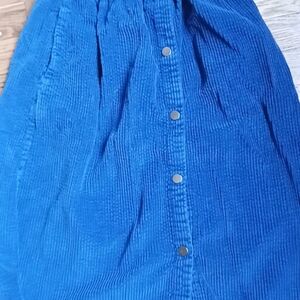 Girls blue Corderoy Skirt sz 11-12, by ZARA